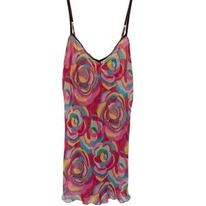 Josie Women's Sheer Floral Retro Camisole Size Small